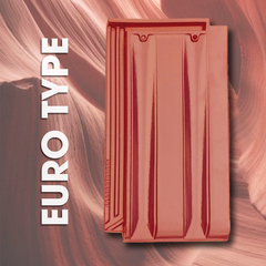 NGÓI EURO TYPE - MÀU ĐỎ MEN BÓNG