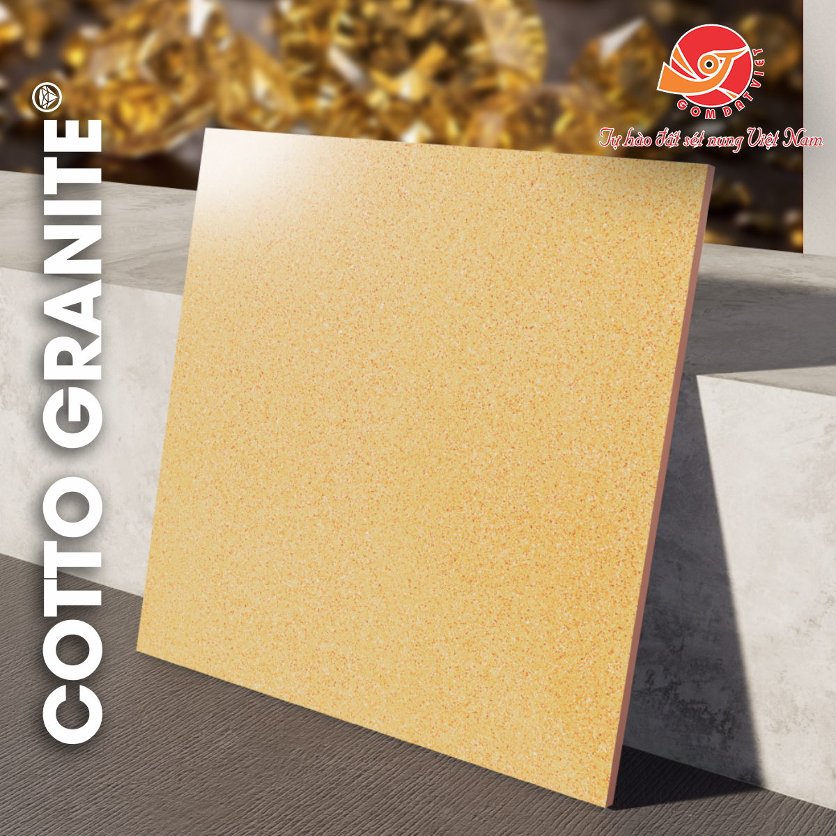 GẠCH COTTO GRANITE - VÀNG CHẤM BI