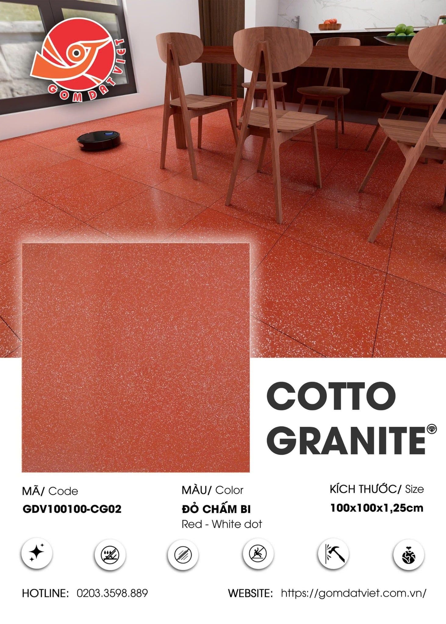 GẠCH COTTO GRANITE 100X100