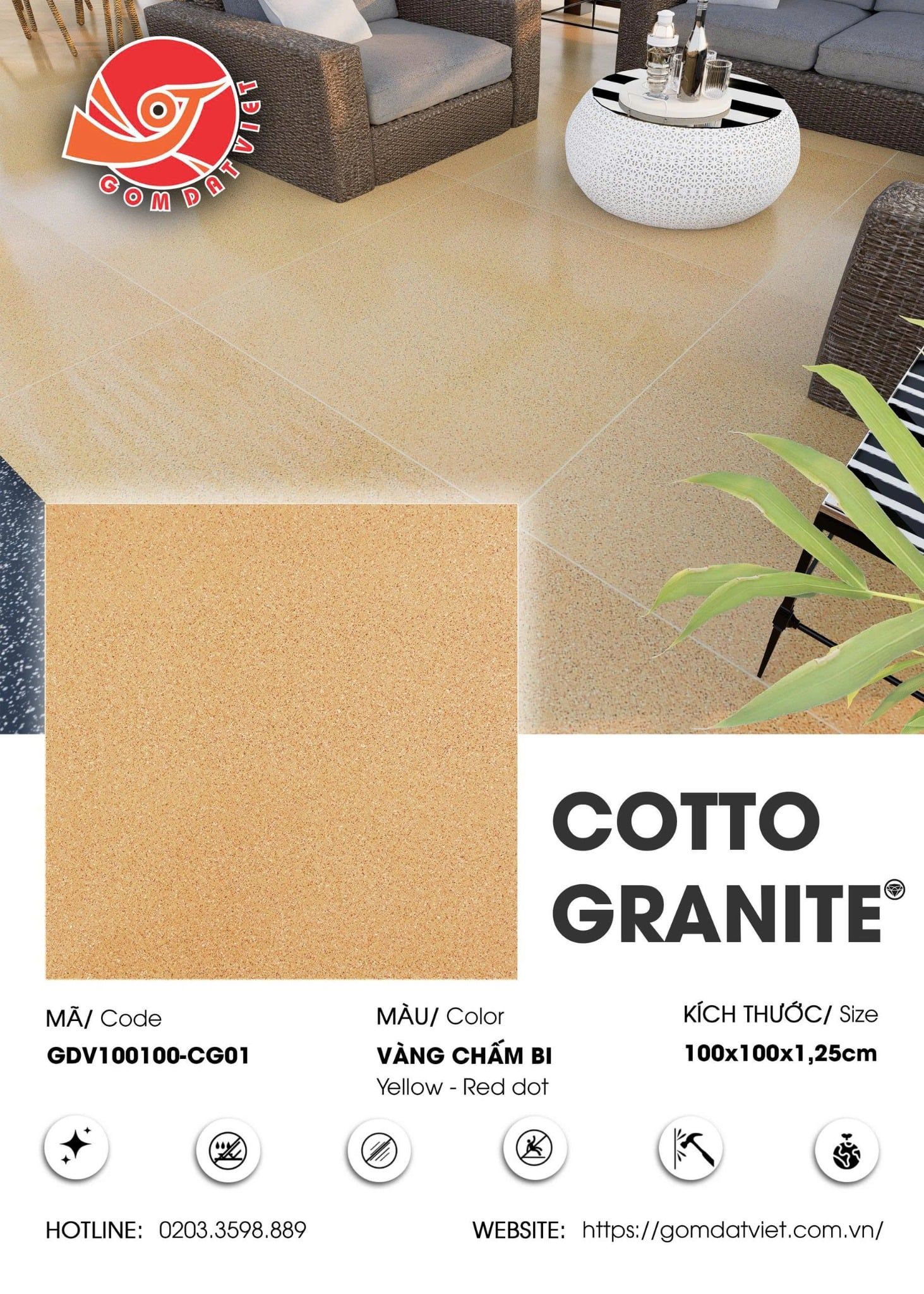 GẠCH COTTO GRANITE 100X100