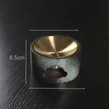  Lư xông hương gốm sứ và đĩa đồng nguyên khối cao cấp, xông tinh dầu, thảo dược, vỏ cam chanh bồ kết... giúp thanh lọc không khí, mang lại hương thơm tươi mát và vận khí tốt cho gia đình 