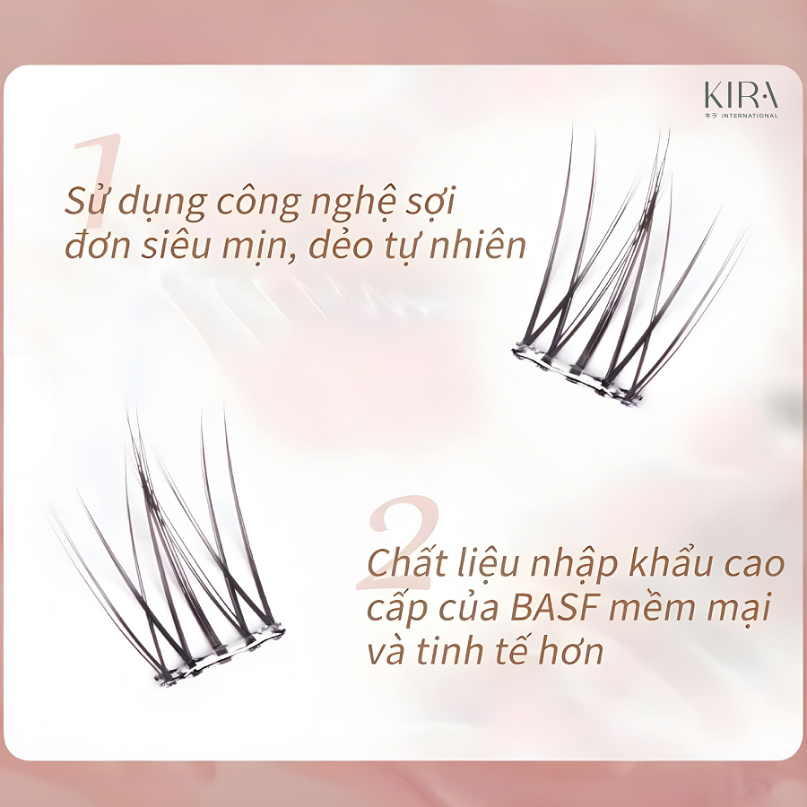  Lông mi giả có keo hoặc tự dính không cần keo, mỏng nhẹ mảnh mai như thật, tặng nhíp khi mua từ 2 set 