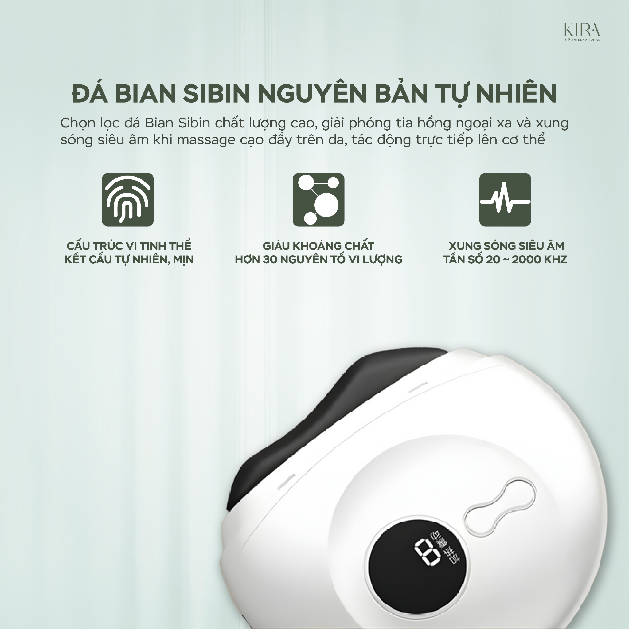  Guasha điện có chế độ làm nóng và tia hồng ngoại giúp săn chắc và trẻ hoá da 