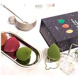  Set mút trang điểm cao cấp Galaxy kèm hộp đựng sang trọng có thể làm quà tặng | Bông mút tán nền ướt/khô mềm mịn Amortals 
