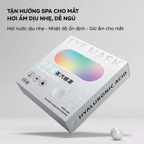 Mặt nạ mắt HA dưỡng ẩm chườm nóng, làm dịu giấc ngủ, bổ sung độ ẩm chống nhăn và quầng mắt 