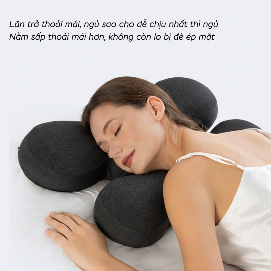  Gối công thái học ,không áp lực mặt tạo giấc ngủ sâu 