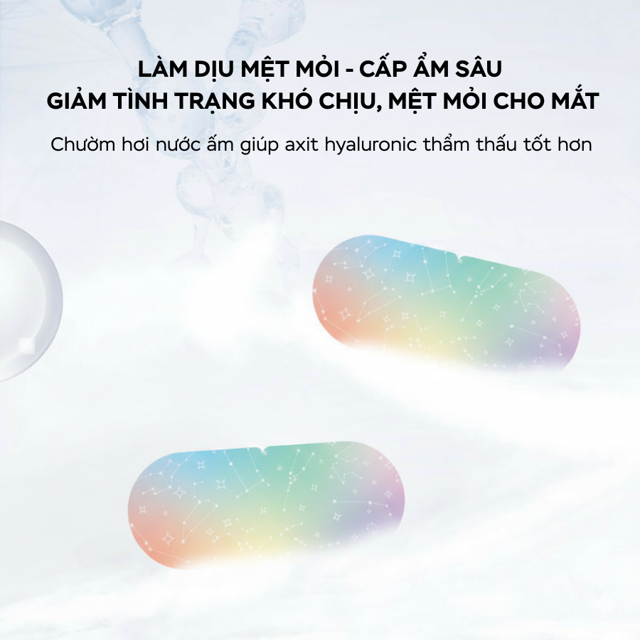  Mặt nạ mắt HA dưỡng ẩm chườm nóng, làm dịu giấc ngủ, bổ sung độ ẩm chống nhăn và quầng mắt 