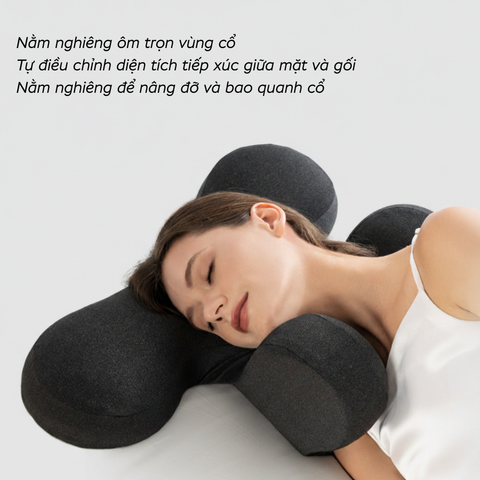  Gối công thái học ,không áp lực mặt tạo giấc ngủ sâu 