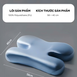  Gối công thái học H-Shape chống hình thành nếp nhăn cổ và nếp nhăn mặt khi ngủ, chống đau mỏi cổ vai gáy, hỗ trợ đốt sống cổ mang lại giấc ngủ sâu thoải mái, chất liệu cao su non và lụa băng cao cấp 
