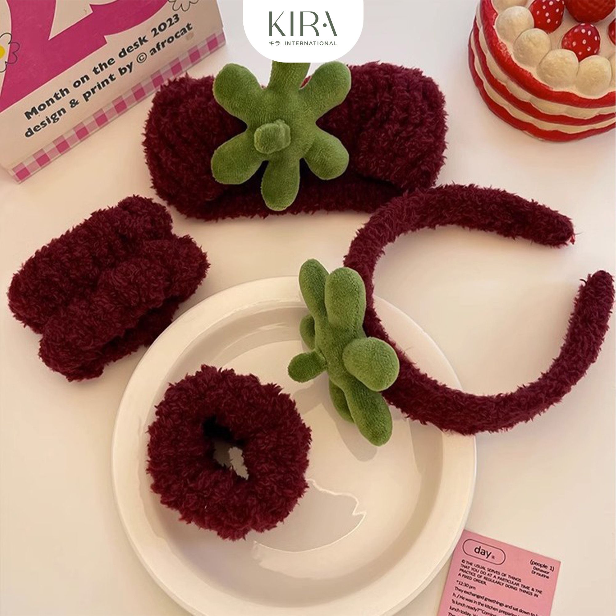  Set phụ kiện rửa mặt trái dứa 3 món – Băng đô, cổ tay, bờm tóc dễ thương, chất mềm mịn, chống nước chảy tay áo 