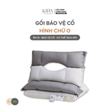  Gối bảo vệ cổ hình chữ O, 2 lớp có thể tách rời 