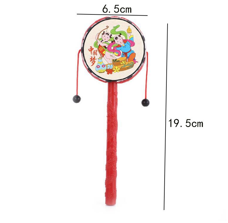  Trống lắc tay mini Trung Thu cho bé – đồ chơi âm nhạc truyền thống, trống lắc gõ nhịp vui nhộn 