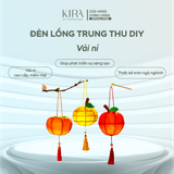  Đèn lồng trung thu DIY vải nỉ – đèn lồng treo cầm tay hình quả dễ thương cho bé 