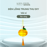  Đèn lồng trung thu DIY vải nỉ – đèn lồng treo cầm tay hình quả dễ thương cho bé 