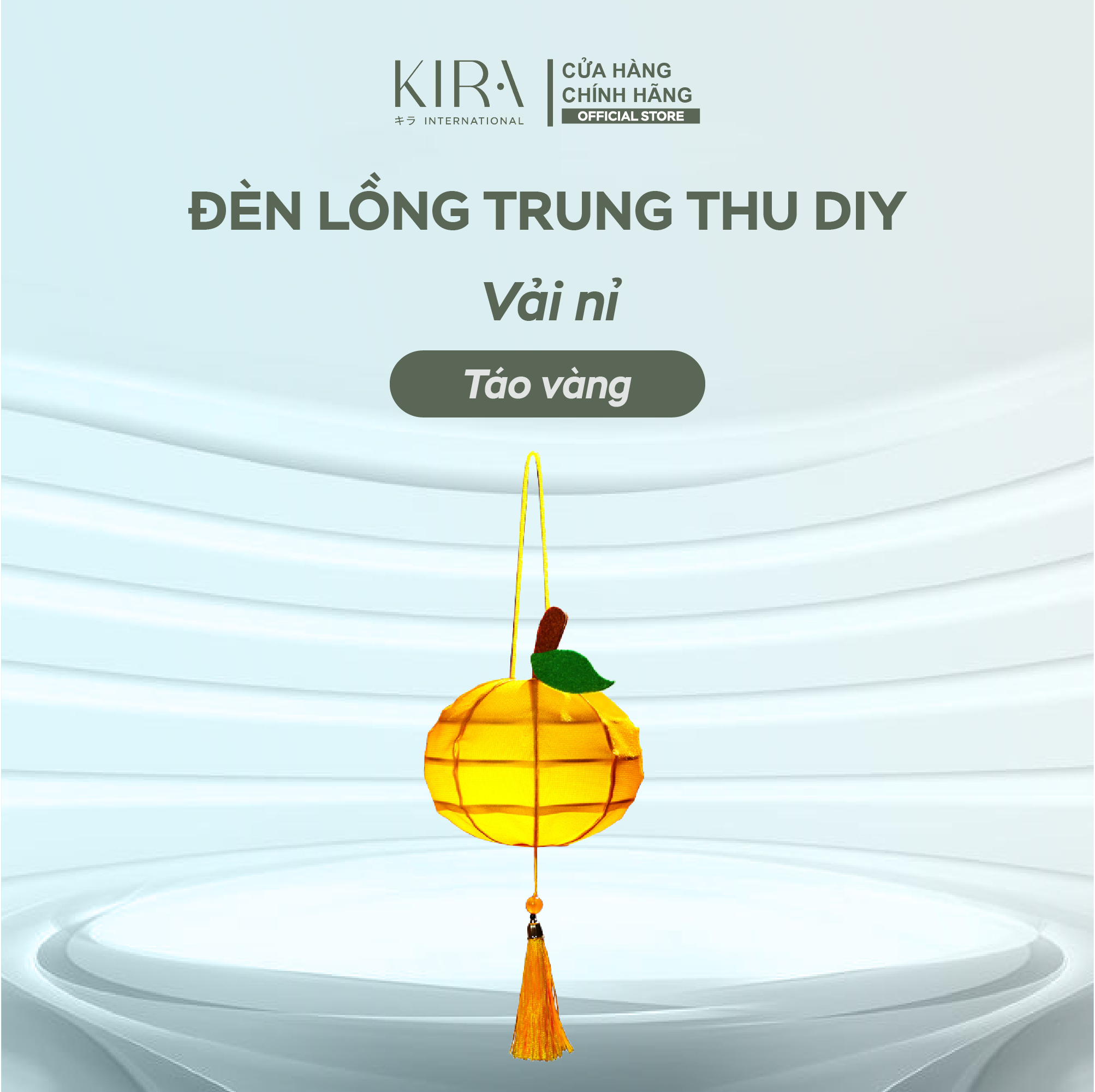  Đèn lồng trung thu DIY vải nỉ – đèn lồng treo cầm tay hình quả dễ thương cho bé 
