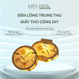  Đèn lồng trung thu giấy thủ công DIY – đèn lồng gỗ thỏ trăng hoa phong cách cổ điển cho bé 