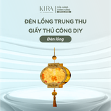  Đèn lồng trung thu giấy thủ công DIY – đèn lồng gỗ thỏ trăng hoa phong cách cổ điển cho bé 