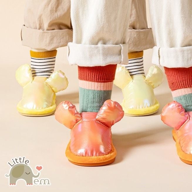  Dép đi trong nhà cho bé và người lớn chống trơn trượt _ Chuột bông bóng 