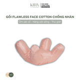  Gối Flawless Face cotton chống nhăn màu hồng san hô 