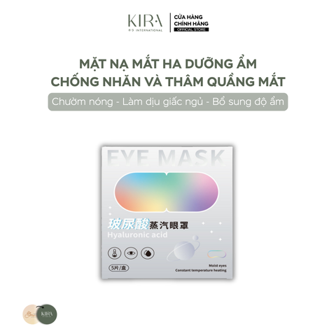  Mặt nạ mắt HA dưỡng ẩm chườm nóng, làm dịu giấc ngủ, bổ sung độ ẩm chống nhăn và quầng mắt 