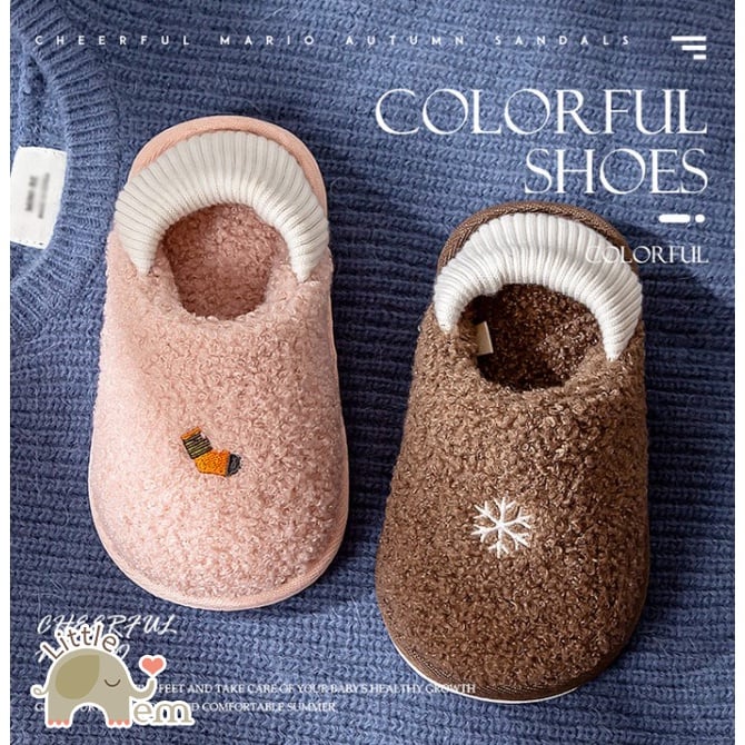  Dép đi trong nhà cho bé chống trơn trượt _ Snow bông 