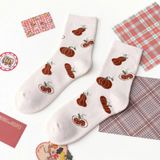  Tất Len Dài Nữ Giữ Ấm Mùa Đông – Nhiều Màu Nhiều Mẫu Dễ Thương, Họa Tiết Gấu Cây Caro 