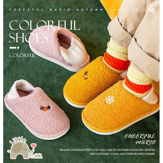  Dép đi trong nhà cho bé chống trơn trượt _ Snow bông 