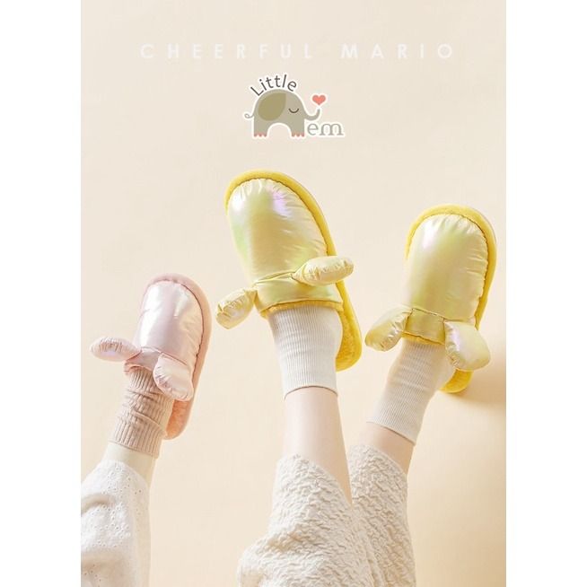  Dép đi trong nhà cho bé và người lớn chống trơn trượt _ Chuột bông bóng 