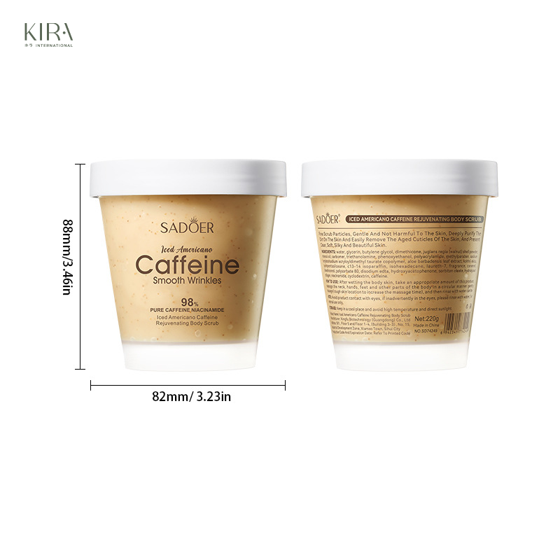  Tẩy tế bào chết Cà Phê Đen Mỹ_SADOER làm da láng mượt mềm mịn, hương thơm tự nhiên thư giãn 