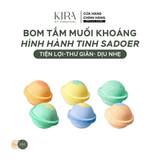  Bom tắm muối khoáng hình hành tinh 120g giúp làm mềm và dưỡng ẩm cho da, làm tinh thần sảng khoái - SADOER 