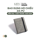  Bao đựng hộ chiếu da PU, đựng giấy tờ hộ chiếu nhiều thẻ tiện dụng 
