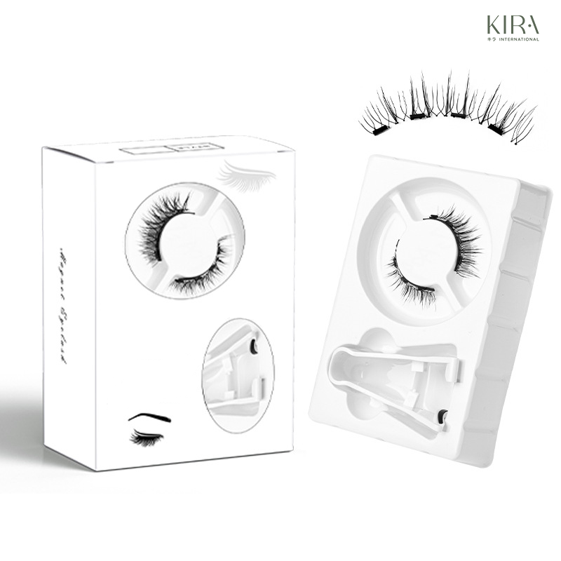  Mi từ tính phong cách Nhật Bản cá tính – gồm 1 cặp mi + kẹp gắn, kiểu tự nhiên, chất liệu giả lông chồn mềm mại. 