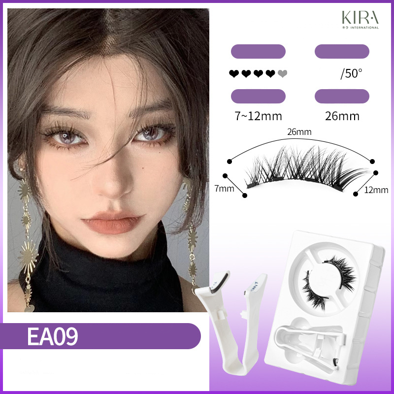  Mi từ tính phong cách Nhật Bản cá tính – gồm 1 cặp mi + kẹp gắn, kiểu tự nhiên, chất liệu giả lông chồn mềm mại. 