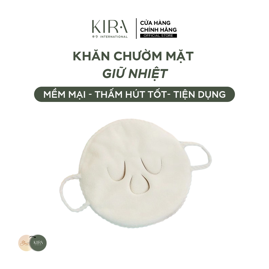  Khăn chườm mặt giữ nhiệt / khăn mặt làm đẹp — dùng cho chăm sóc da mặt, có thể chườm nóng – lạnh bằng hơi nước tại nhà hoặc spa 