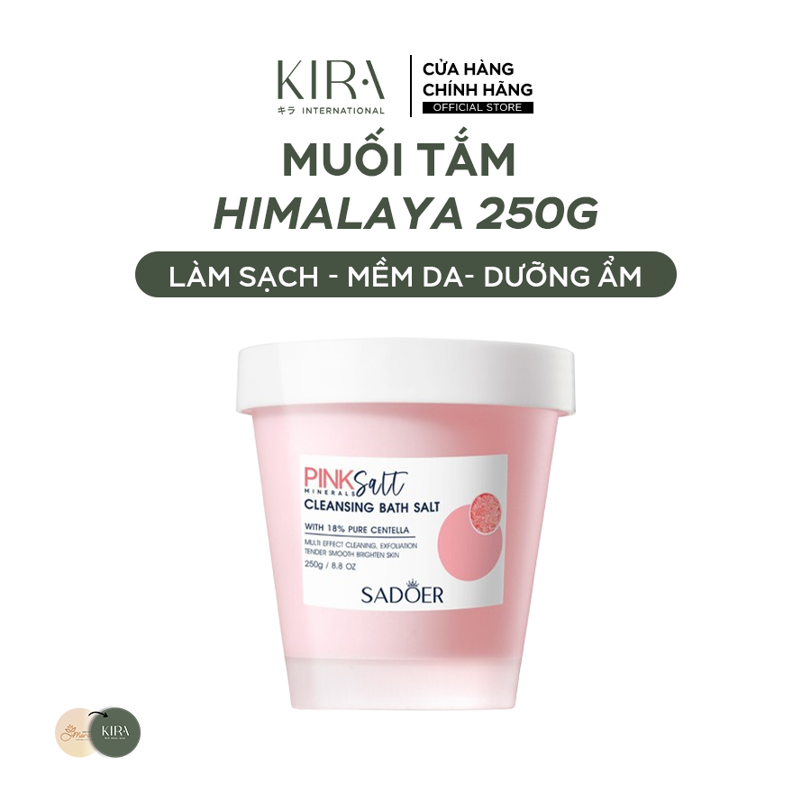  Muối Tắm Himalaya 250g – Làm Sạch Da, Thanh Lọc Cơ Thể, dưỡng da sáng mịn giảm viêm lỗ chân lông 