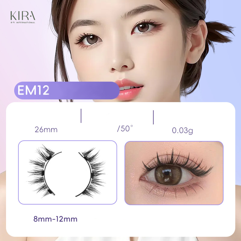  Mi từ tính phong cách Hàn Quốc Chất liệu giả lông chồn mềm mịn, hiệu ứng tự nhiên – giống thật, dễ dàng gắn và tháo, phù hợp trang điểm hằng ngày- Không bao gồm kẹp mi 