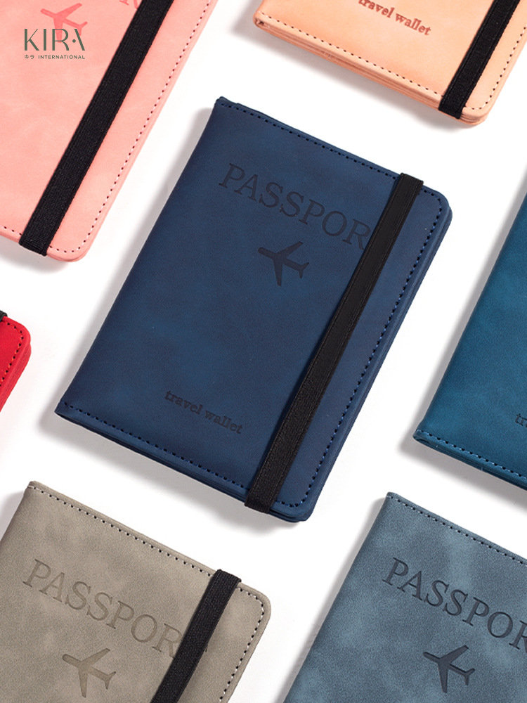  Bao đựng hộ chiếu da PU, đựng giấy tờ hộ chiếu nhiều thẻ tiện dụng 
