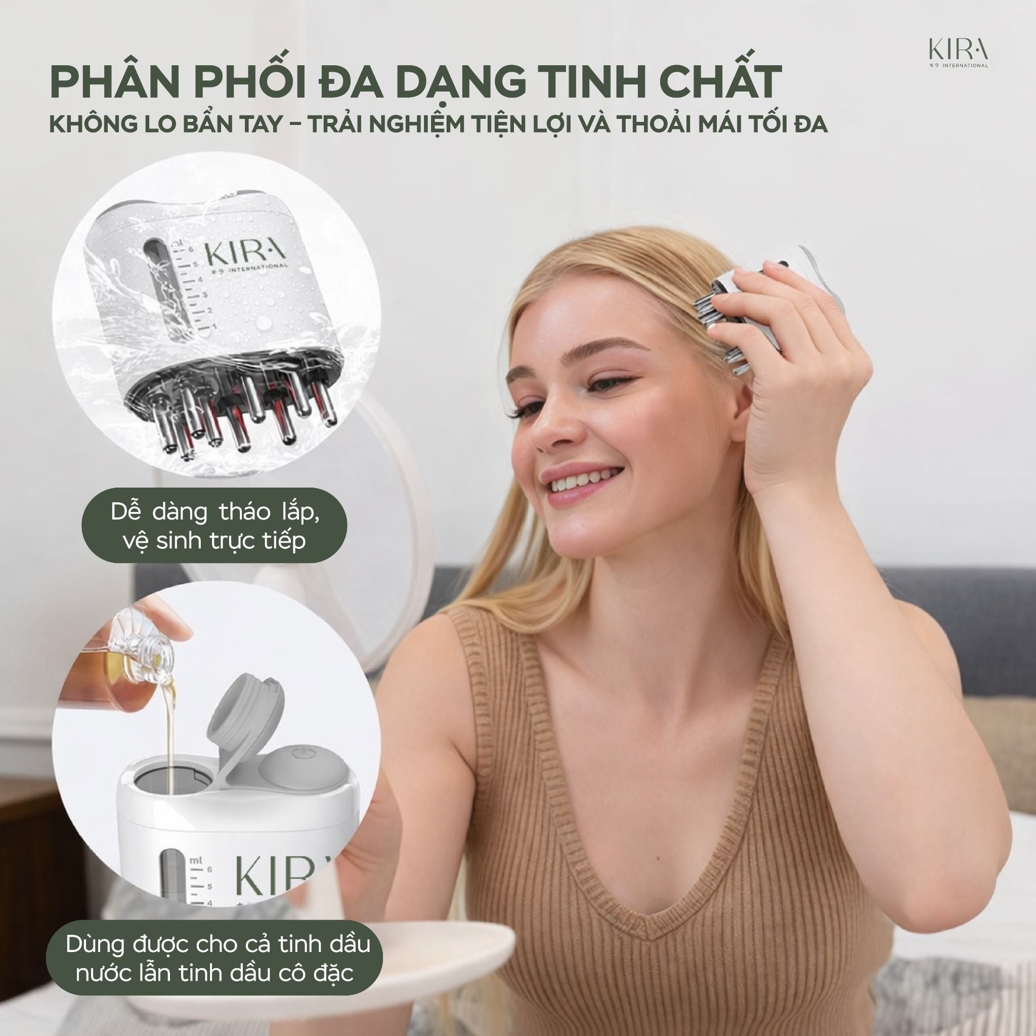  Lược massage đẩy tinh chất mọc tóc Ikumo Plus - đả thông kinh lạc, thư giãn da đầu 