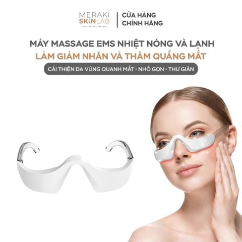  Máy massage EMS ánh sáng đỏ, nhiệt nóng và lạnh làm giảm nhăn và thâm quầng mắt cao cấp 