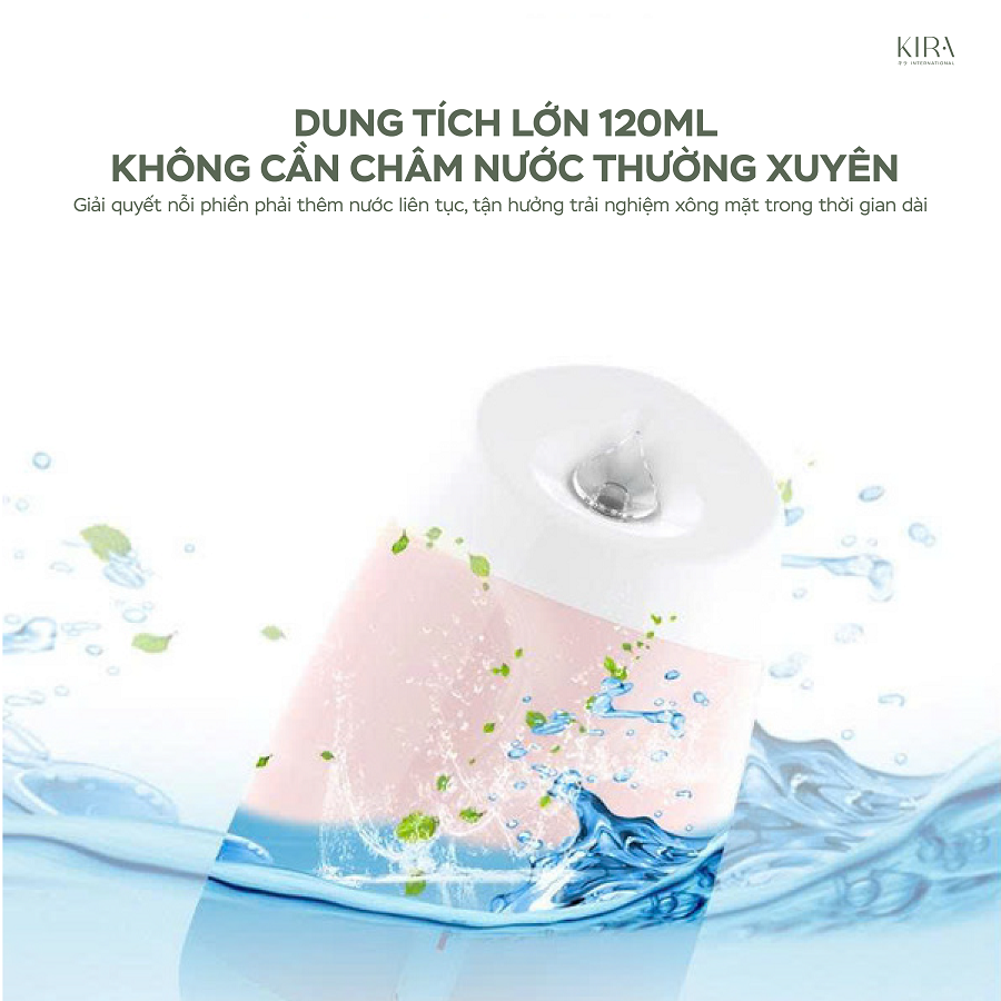  Máy xông hơi thải độc mặt có thể cho thêm tỏi hoặc thảo mộc, dụng cụ làm sạch sâu tại nhà, dụng cụ xông hơi mặt tại nhà 