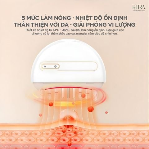  Lược ngọc kinh tuyến ánh sáng đỏ - đẩy tinh chất, massage thư giãn kích thích mọc tóc, thải độc đầu cao cấp 