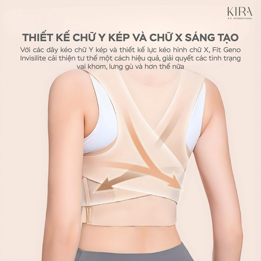  Đai chỉnh lưng gù lưng cổ rùa chất liệu su đúc tàng hình dành cho nam và nữ để mở vai làm đẹp lưng chỉnh sửa tư thế 