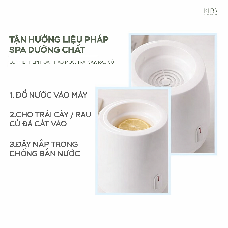  Máy xông hơi thải độc mặt có thể cho thêm tỏi hoặc thảo mộc, dụng cụ làm sạch sâu tại nhà, dụng cụ xông hơi mặt tại nhà 