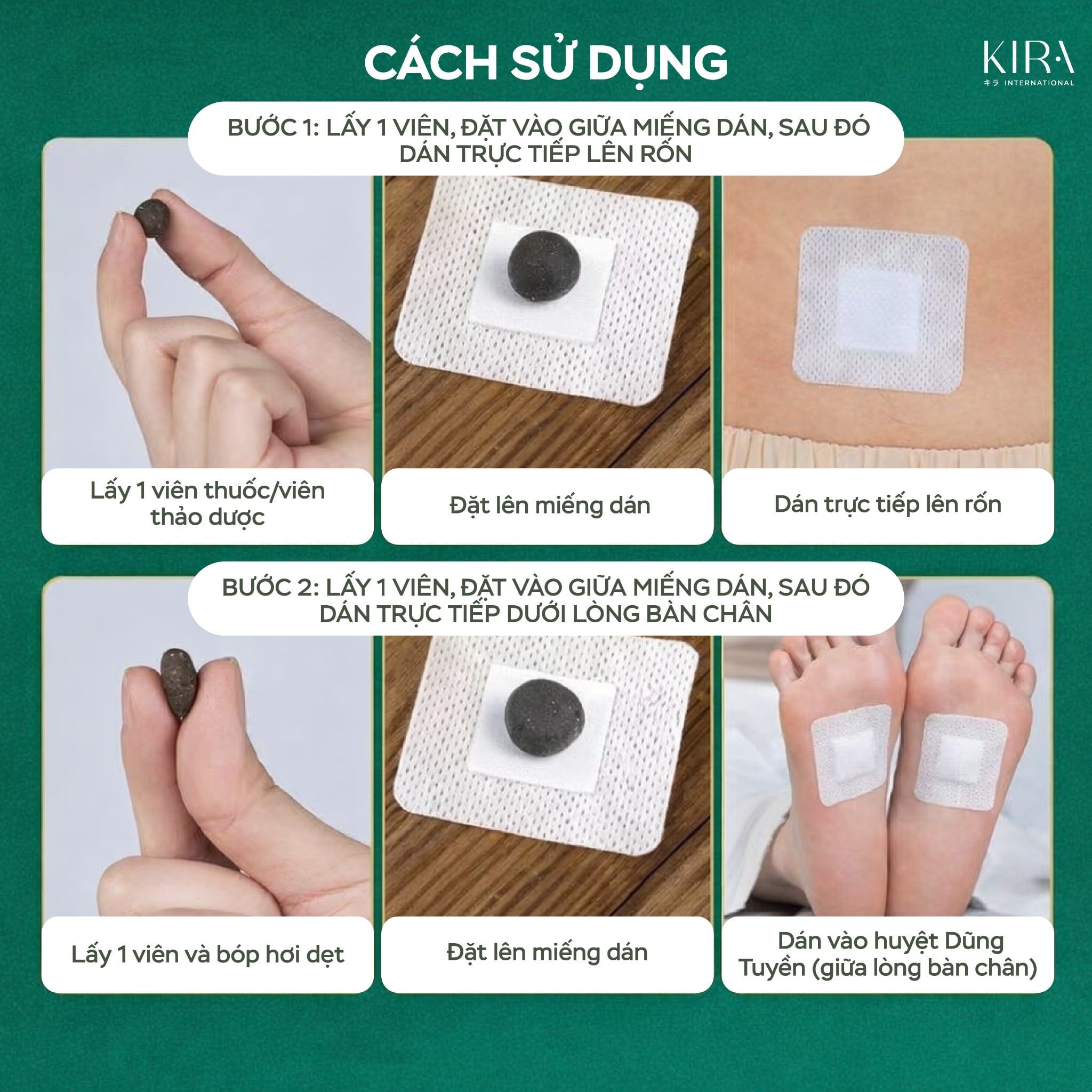  Miếng dán rốn ngải cứu chiết xuất thực vật giúp giữ ấm, bài hàn thải độc tố cao cấp hộp 35 set 