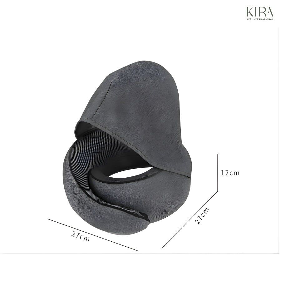  Gối du lịch hình chữ U có mũ trùm đầu 