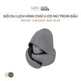  Gối du lịch hình chữ U có mũ trùm đầu 