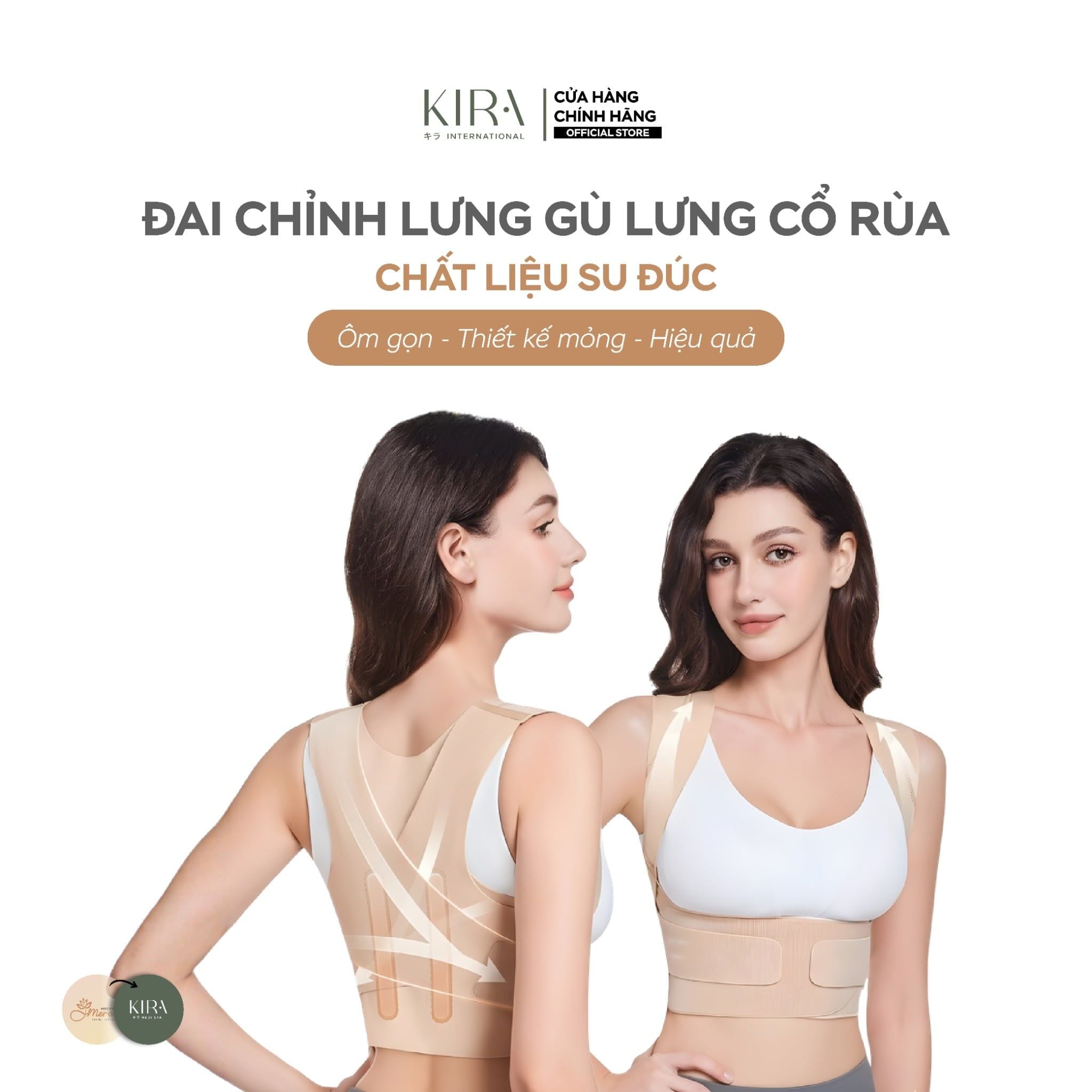 Đai chỉnh lưng gù lưng cổ rùa chất liệu su đúc tàng hình dành cho nam và nữ để mở vai làm đẹp lưng chỉnh sửa tư thế 