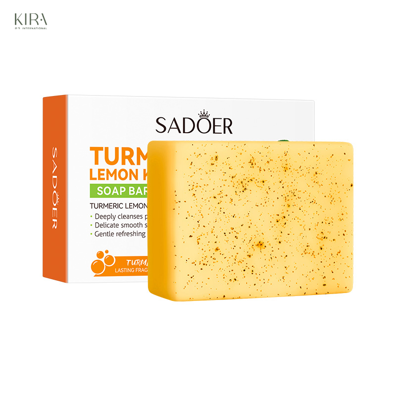  Xà phòng thiên nhiên Nghệ & Chanh làm sạch và sáng mịn da 100g – Làm sạch cơ thể, sáng da sảng khoái 