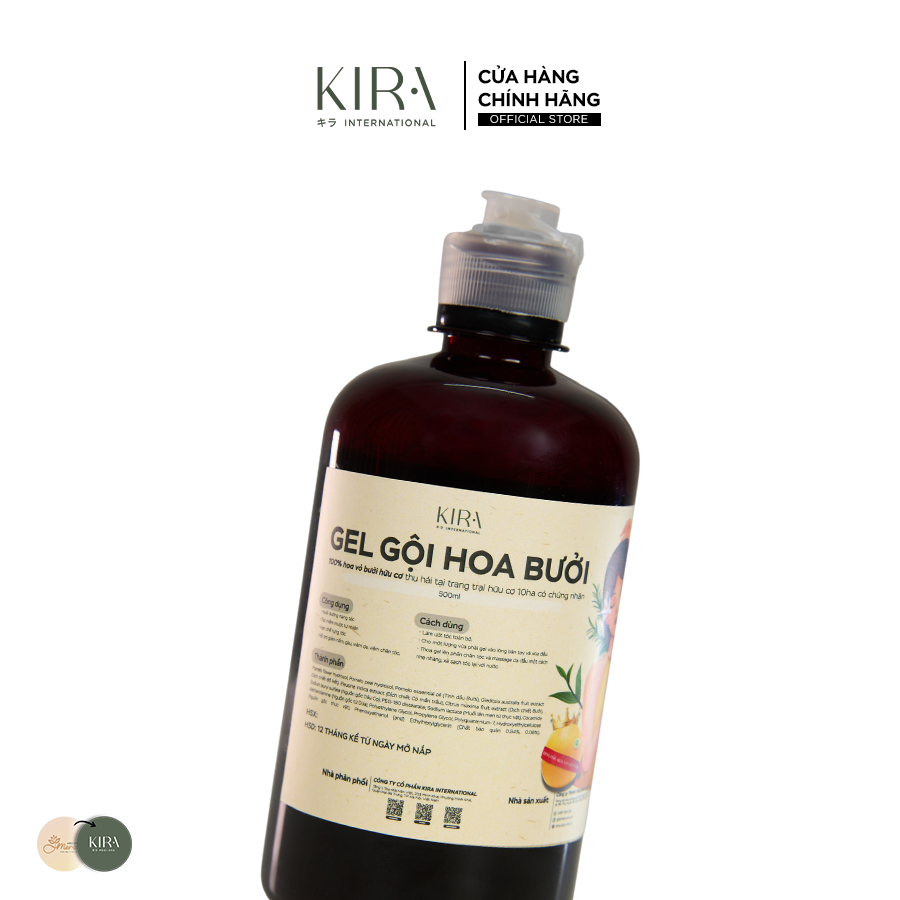  Gel gội hoa bưởi hữu cơ Mộc Ân nuôi dưỡng và chữa lành nang tóc 500ml 