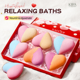  Set 6 viên bom tắm muối khoáng (trái tim romantic) – Bath Bomb Heart Shape – Hộp quà lãng mạn cho Valentine 